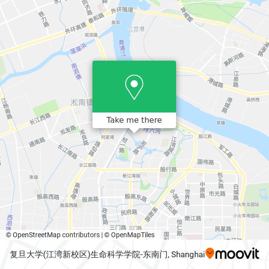 复旦大学(江湾新校区)生命科学学院-东南门 map