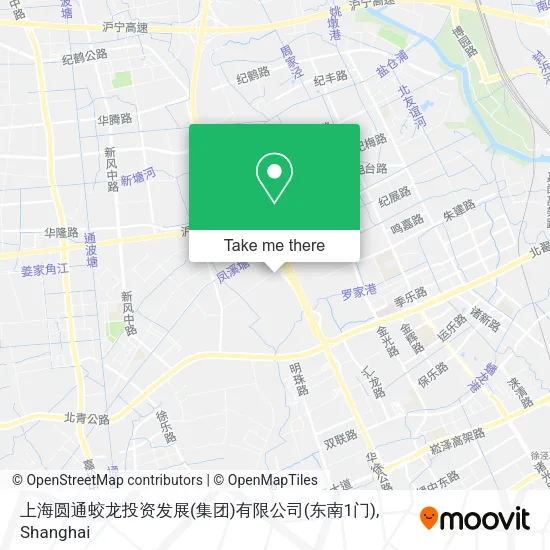上海圆通蛟龙投资发展(集团)有限公司(东南1门) map