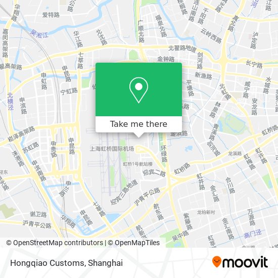 Hongqiao Customs map
