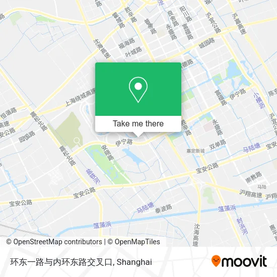 环东一路与内环东路交叉口 map