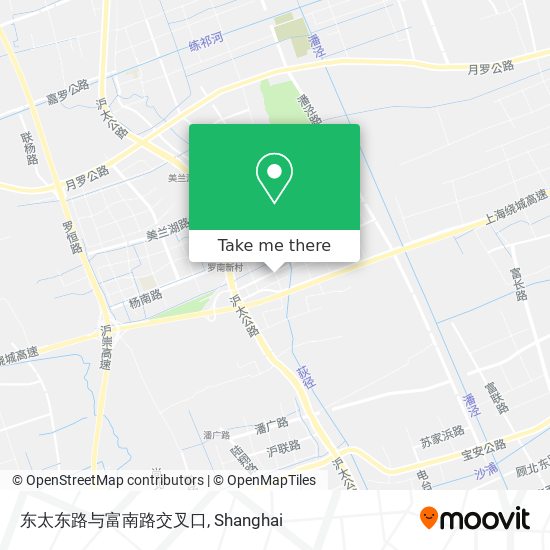 东太东路与富南路交叉口 map