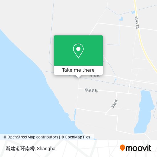 新建港环南桥 map