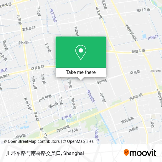 川环东路与南桥路交叉口 map