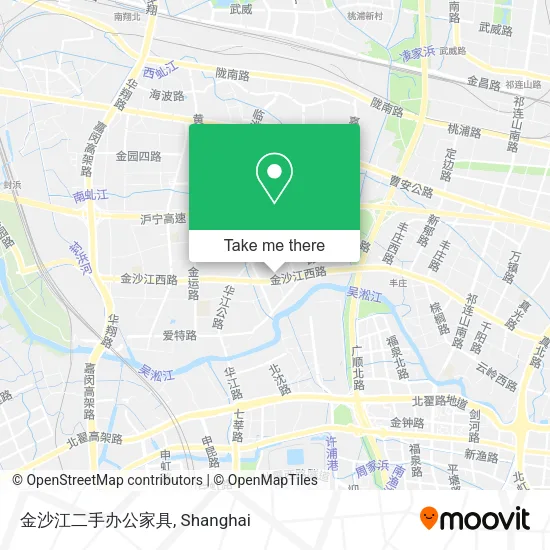 金沙江二手办公家具 map