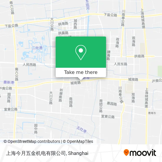 上海今月五金机电有限公司 map