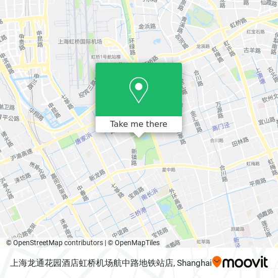 上海龙通花园酒店虹桥机场航中路地铁站店 map