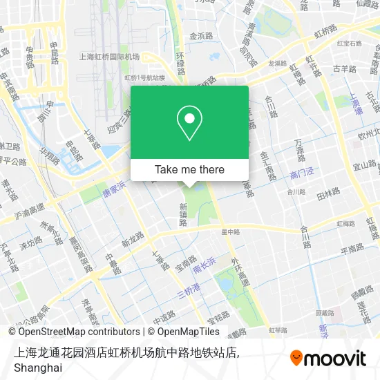 上海龙通花园酒店虹桥机场航中路地铁站店 map