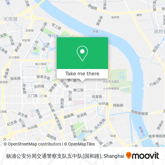 杨浦公安分局交通警察支队五中队(国和路) map