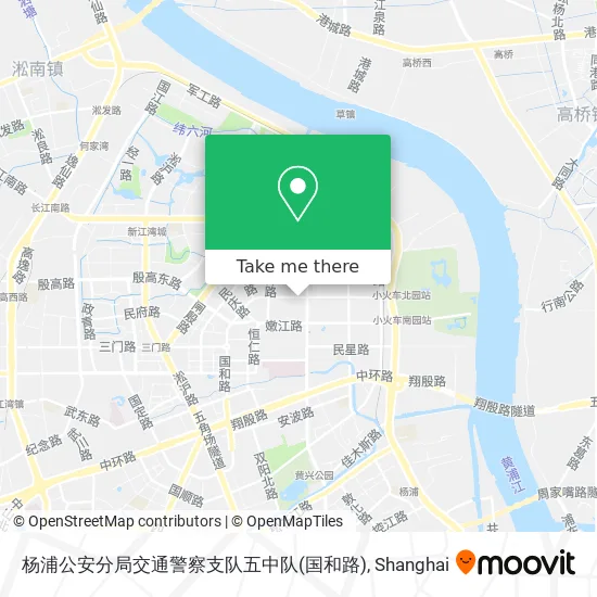 杨浦公安分局交通警察支队五中队(国和路) map