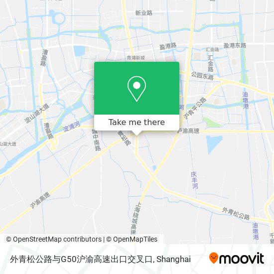 外青松公路与G50沪渝高速出口交叉口 map