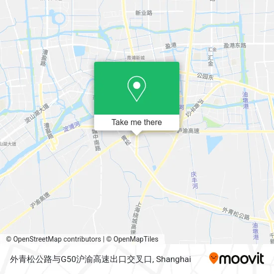 外青松公路与G50沪渝高速出口交叉口 map