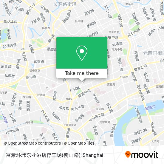 富豪环球东亚酒店停车场(衡山路) map