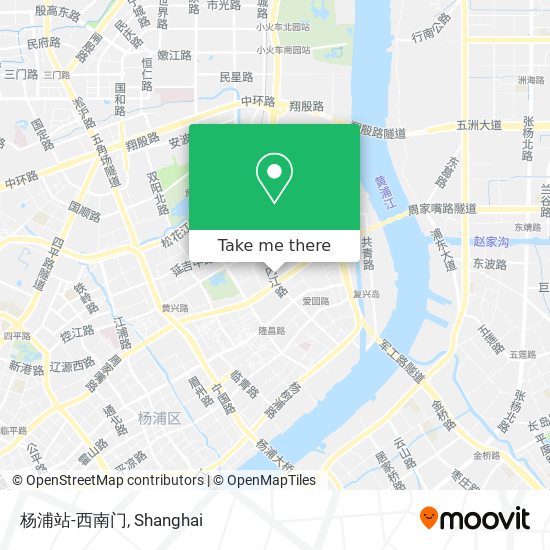 杨浦站-西南门 map