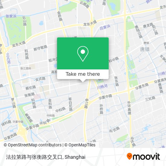 法拉第路与张衡路交叉口 map