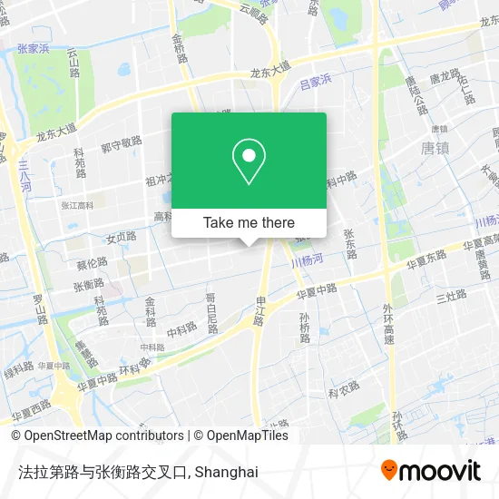 法拉第路与张衡路交叉口 map