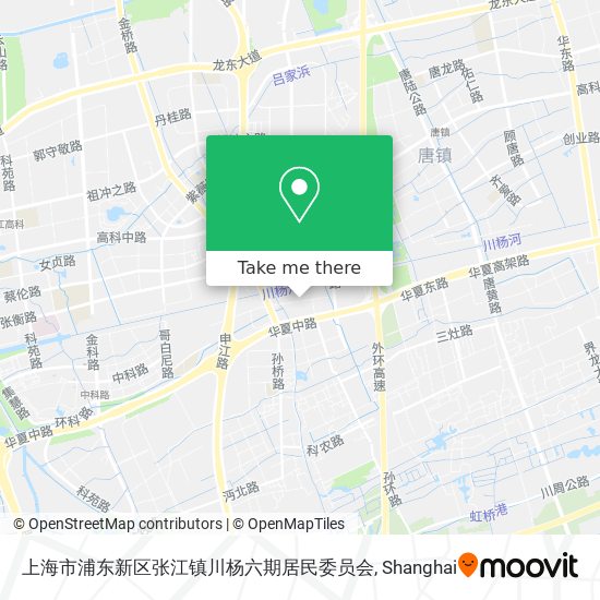 上海市浦东新区张江镇川杨六期居民委员会 map