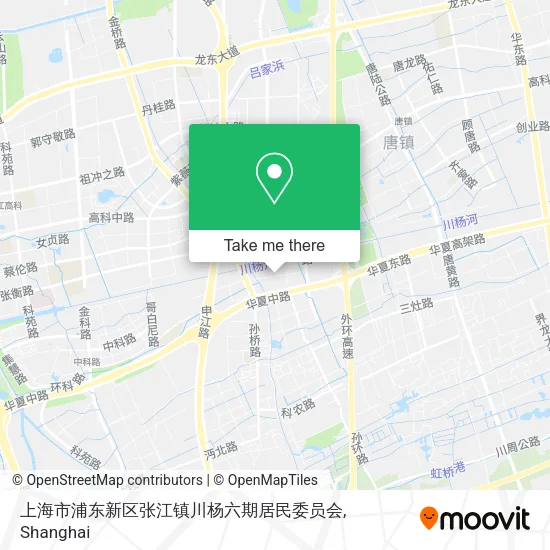 上海市浦东新区张江镇川杨六期居民委员会 map