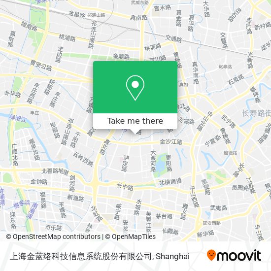 上海金蓝络科技信息系统股份有限公司 map