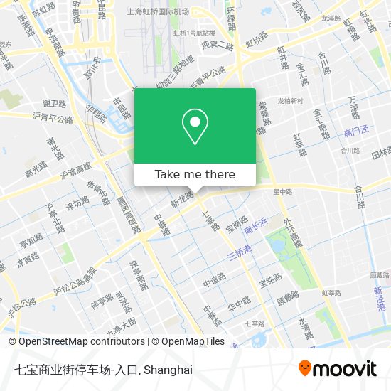 七宝商业街停车场-入口 map
