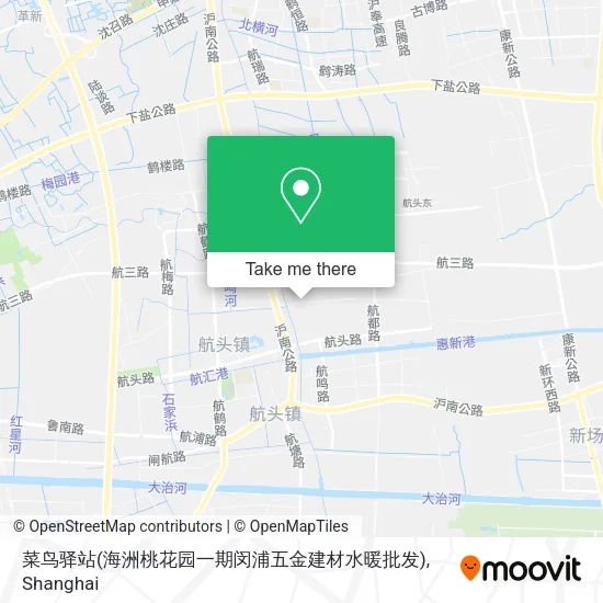 菜鸟驿站(海洲桃花园一期闵浦五金建材水暖批发) map