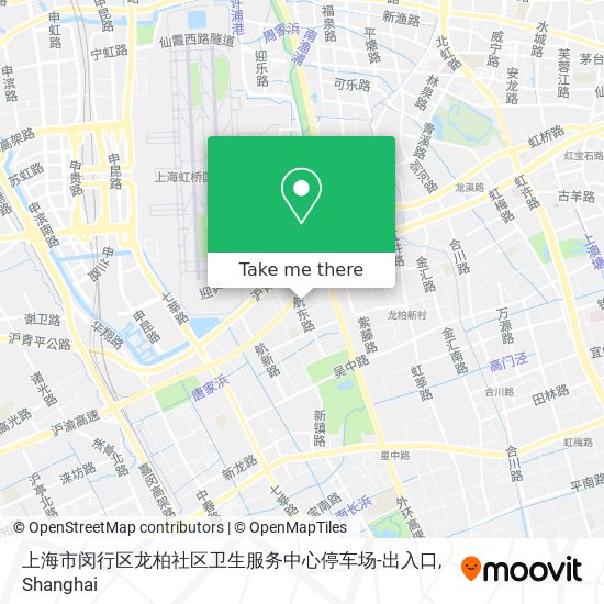 上海市闵行区龙柏社区卫生服务中心停车场-出入口 map