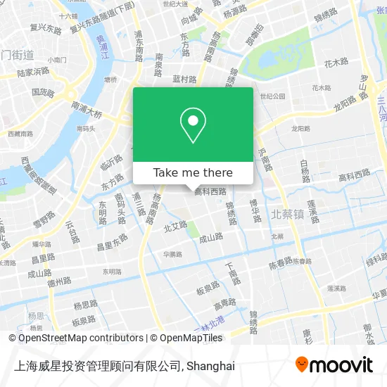 上海威星投资管理顾问有限公司 map
