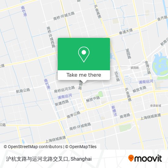 沪杭支路与运河北路交叉口 map