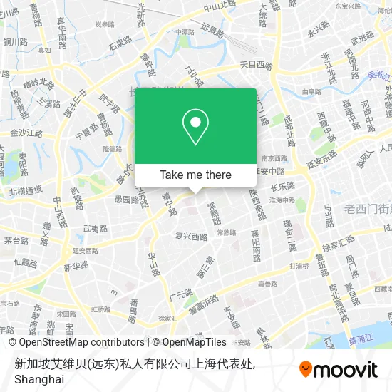 新加坡艾维贝(远东)私人有限公司上海代表处 map