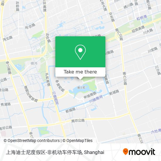 上海迪士尼度假区-非机动车停车场 map