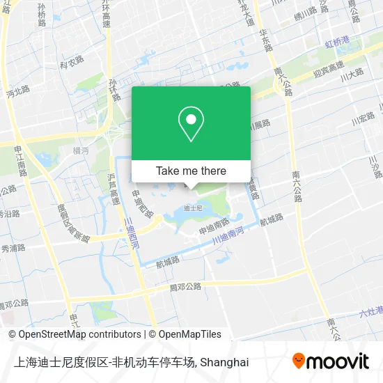 上海迪士尼度假区-非机动车停车场 map