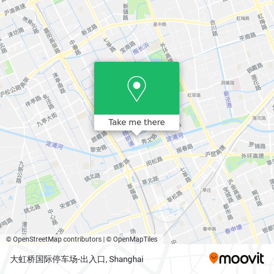 大虹桥国际停车场-出入口 map