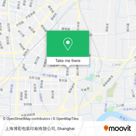 上海博彩包装印刷有限公司 map