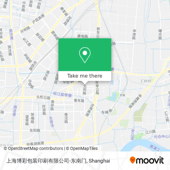 上海博彩包装印刷有限公司-东南门 map