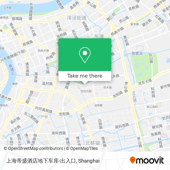 上海帝盛酒店地下车库-出入口 map