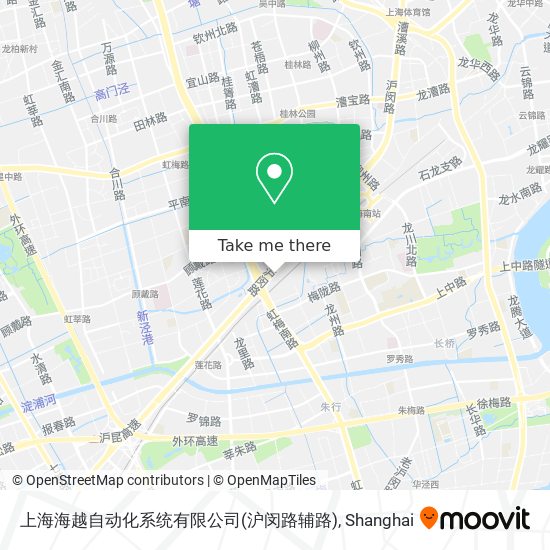 上海海越自动化系统有限公司(沪闵路辅路) map