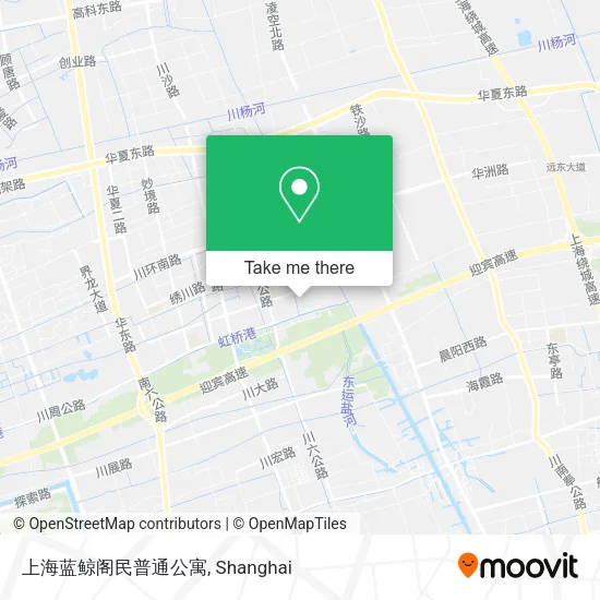 上海蓝鲸阁民普通公寓 map
