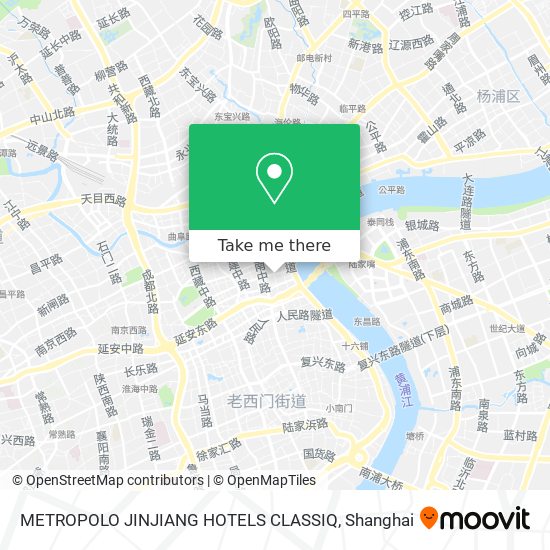 METROPOLO JINJIANG HOTELS CLASSIQ map