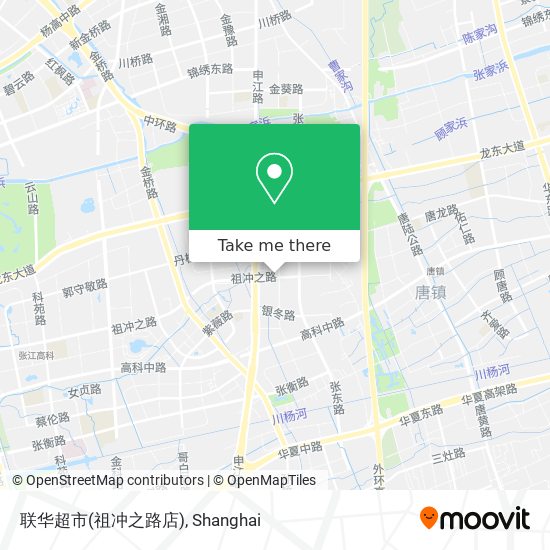联华超市(祖冲之路店) map