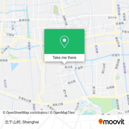 北干山村 map