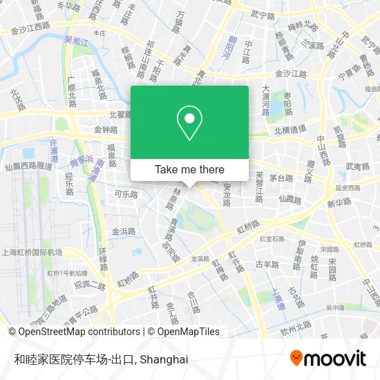 和睦家医院停车场-出口 map