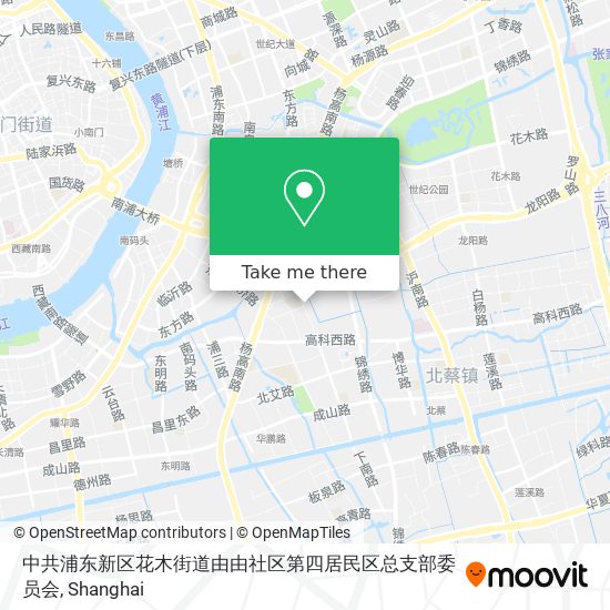 中共浦东新区花木街道由由社区第四居民区总支部委员会 map