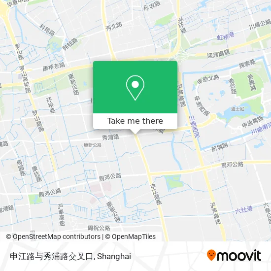 申江路与秀浦路交叉口 map