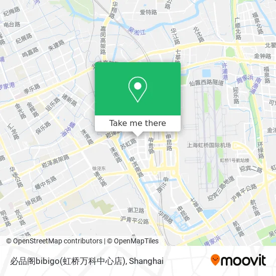 必品阁bibigo(虹桥万科中心店) map