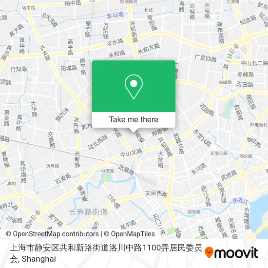 上海市静安区共和新路街道洛川中路1100弄居民委员会 map