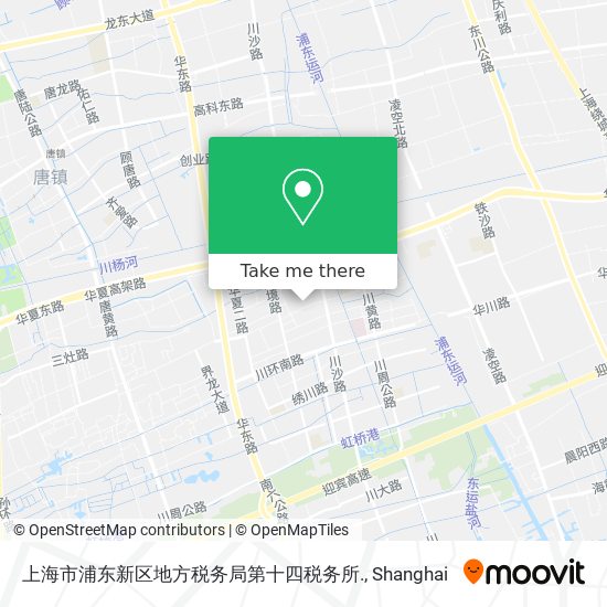 上海市浦东新区地方税务局第十四税务所. map