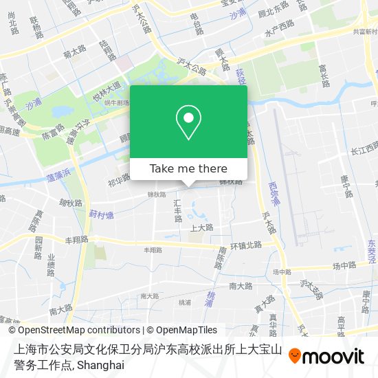 上海市公安局文化保卫分局沪东高校派出所上大宝山警务工作点 map