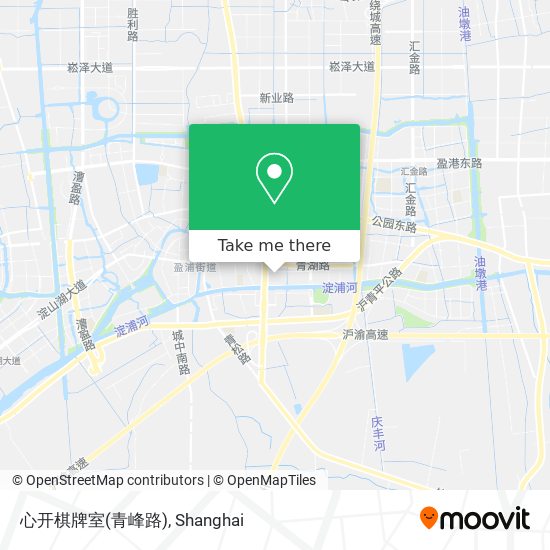 心开棋牌室(青峰路) map