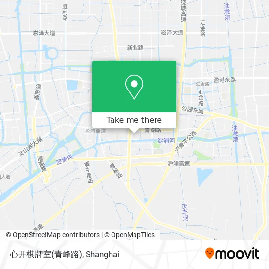 心开棋牌室(青峰路) map