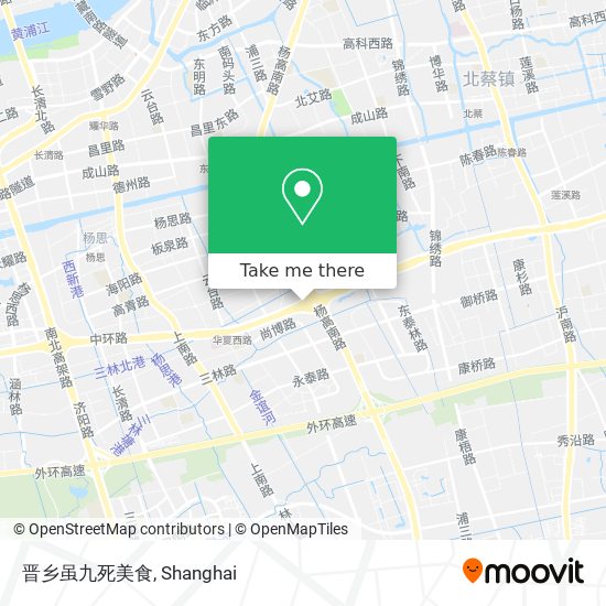 晋乡虽九死美食 map