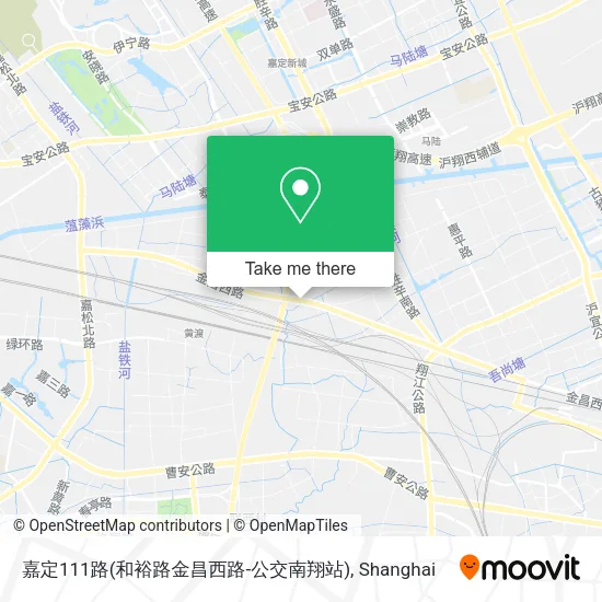 嘉定111路(和裕路金昌西路-公交南翔站) map